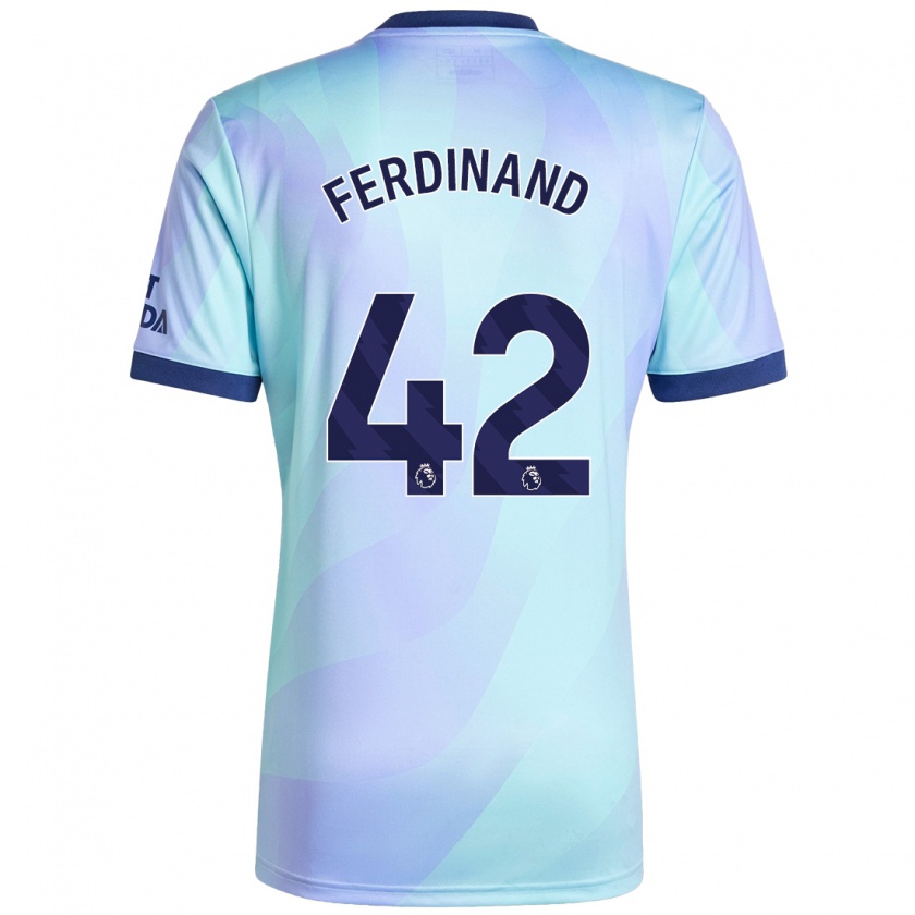 Kandiny Niño Camiseta Seb Ferdinand #42 Agua Equipación Tercera 2024/25 La Camisa Chile