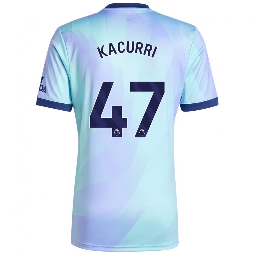 Kandiny Niño Camiseta Maldini Kacurri #47 Agua Equipación Tercera 2024/25 La Camisa Chile