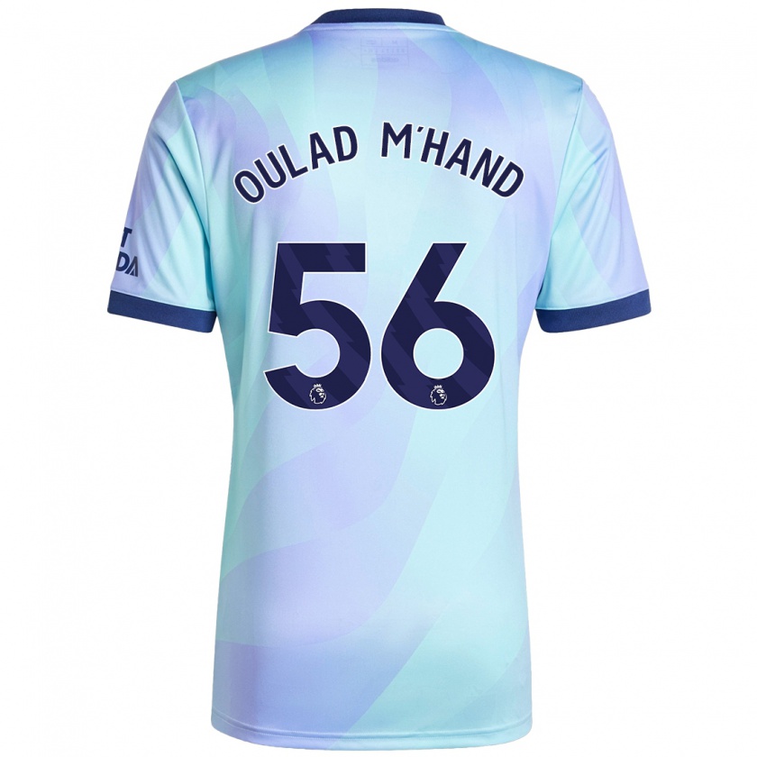 Kandiny Niño Camiseta Salah-Eddine Oulad M'hand #56 Agua Equipación Tercera 2024/25 La Camisa Chile