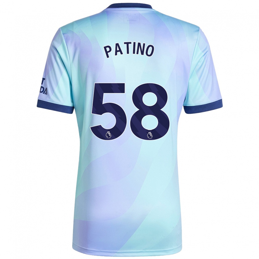 Kandiny Niño Camiseta Charlie Patino #58 Agua Equipación Tercera 2024/25 La Camisa Chile