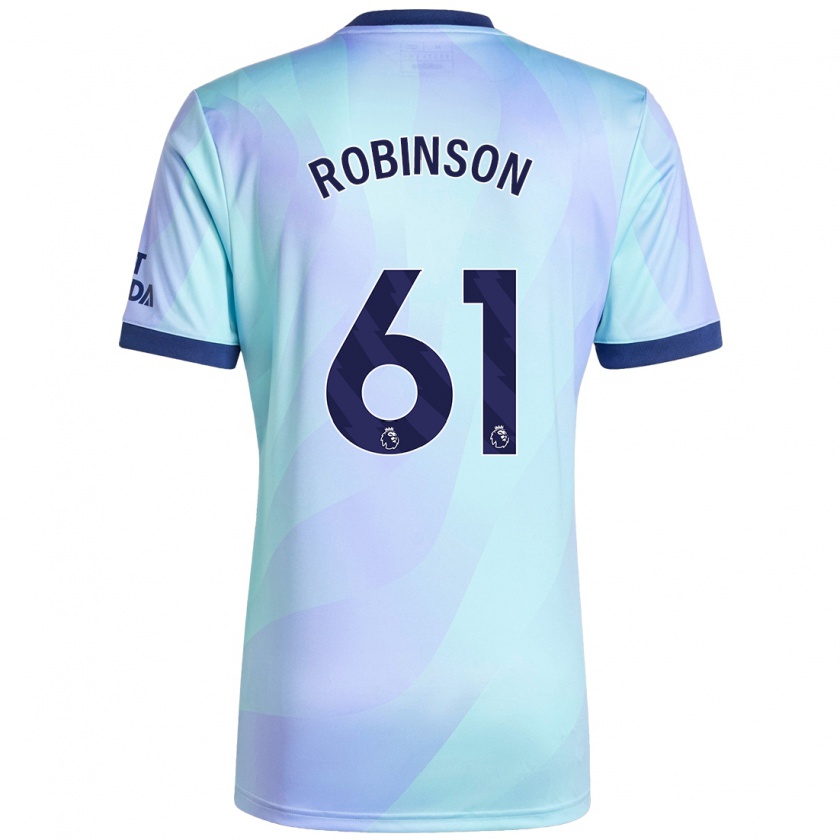 Kandiny Niño Camiseta Josh Robinson #61 Agua Equipación Tercera 2024/25 La Camisa Chile