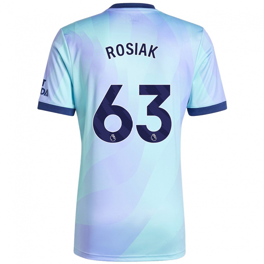 Kandiny Niño Camiseta Michal Rosiak #63 Agua Equipación Tercera 2024/25 La Camisa Chile