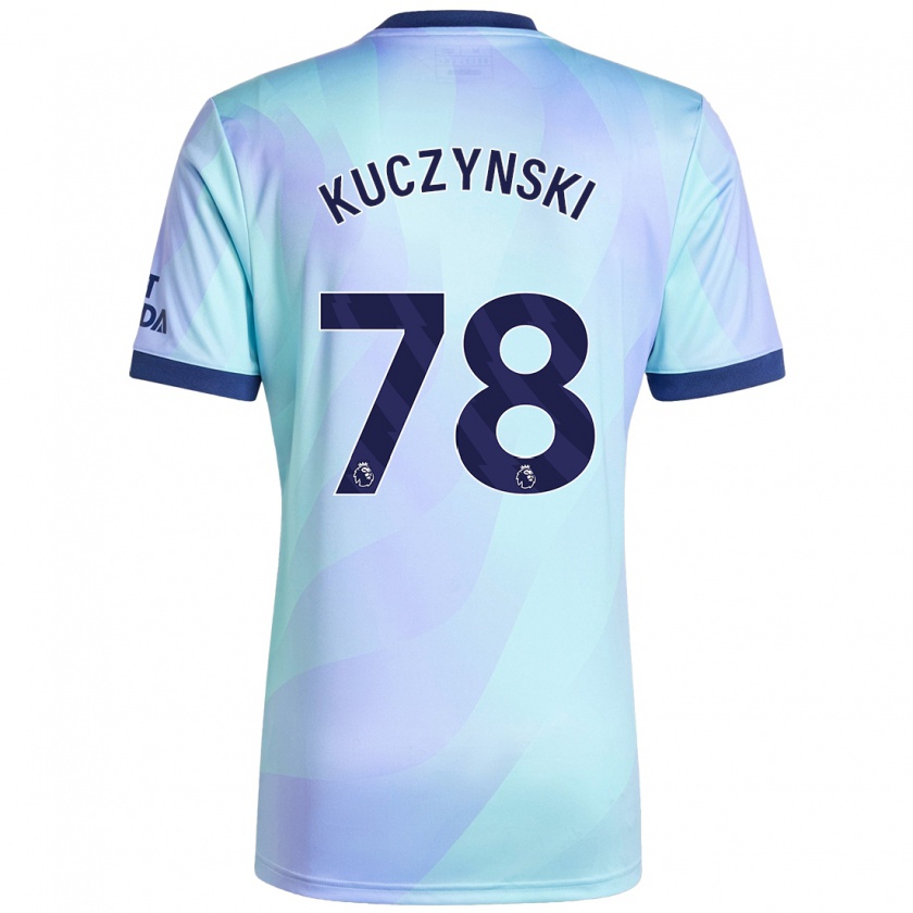 Kandiny Niño Camiseta Max Kuczynski #78 Agua Equipación Tercera 2024/25 La Camisa Chile