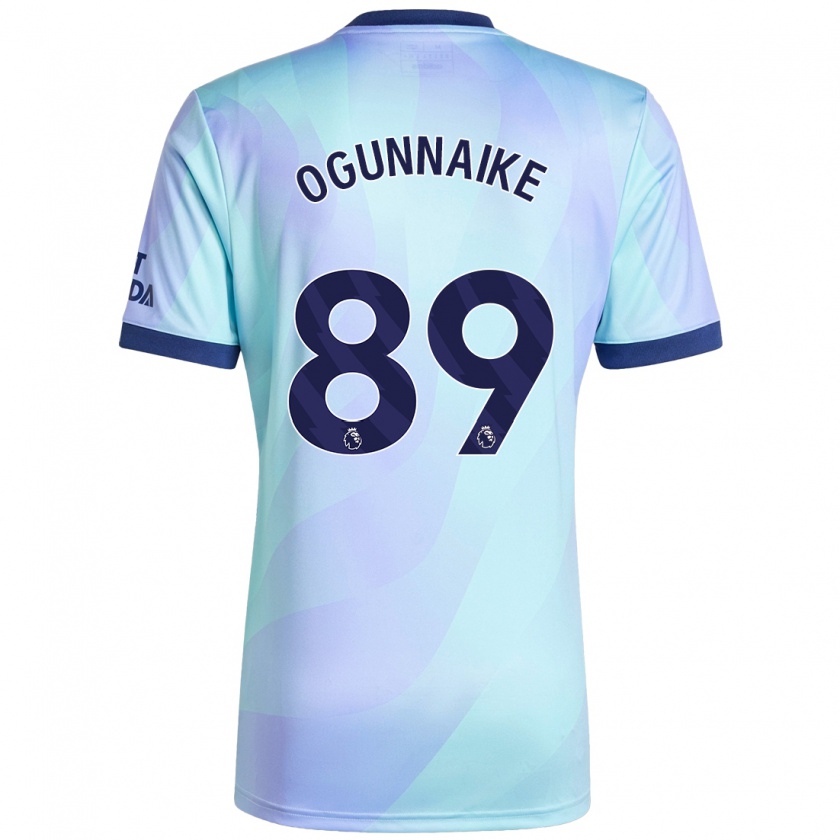 Kandiny Niño Camiseta Josh Ogunnaike #89 Agua Equipación Tercera 2024/25 La Camisa Chile