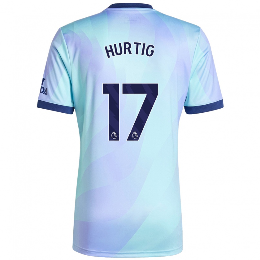 Kandiny Niño Camiseta Lina Hurtig #17 Agua Equipación Tercera 2024/25 La Camisa Chile