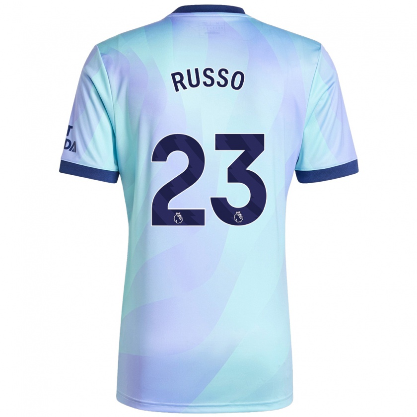 Kandiny Niño Camiseta Alessia Russo #23 Agua Equipación Tercera 2024/25 La Camisa Chile