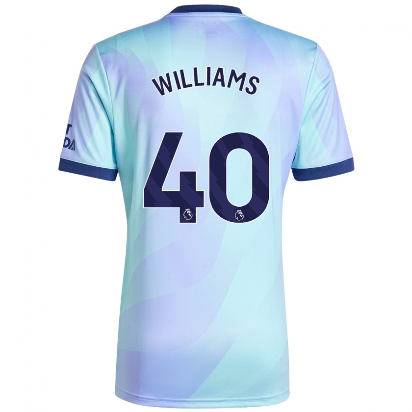 Kandiny Niño Camiseta Naomi Williams #40 Agua Equipación Tercera 2024/25 La Camisa Chile