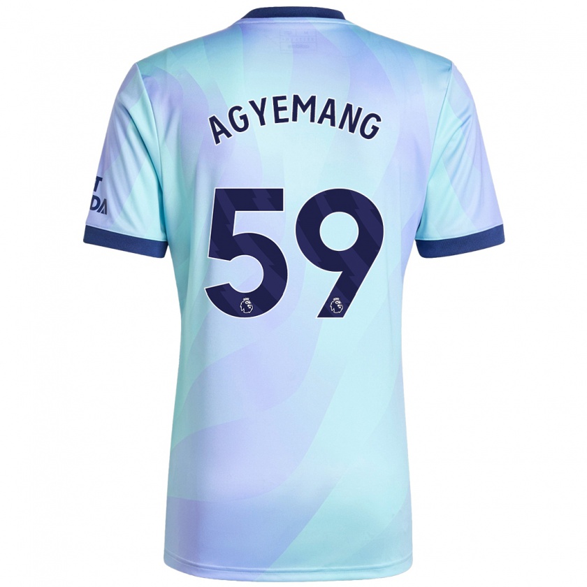 Kandiny Niño Camiseta Michelle Agyemang #59 Agua Equipación Tercera 2024/25 La Camisa Chile