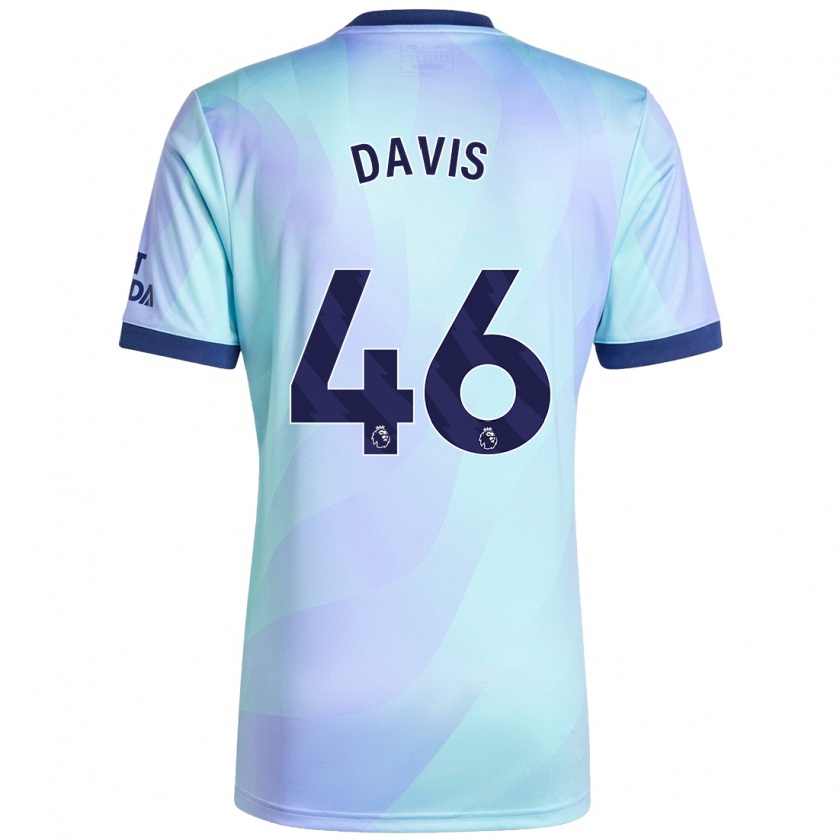 Kandiny Niño Camiseta Timi Davis #46 Agua Equipación Tercera 2024/25 La Camisa Chile