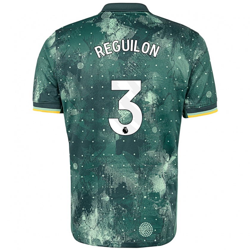 Kandiny Niño Camiseta Sergio Reguilón #3 Verde Menta Equipación Tercera 2024/25 La Camisa Chile