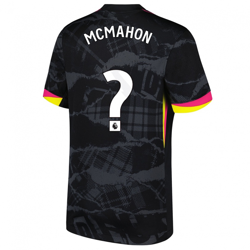 Kandiny Niño Camiseta Harrison Mcmahon #0 Negro Rosa Equipación Tercera 2024/25 La Camisa Chile