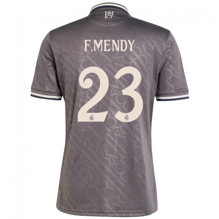 Kandiny Niño Camiseta Ferland Mendy #23 Carbón Equipación Tercera 2024/25 La Camisa Chile