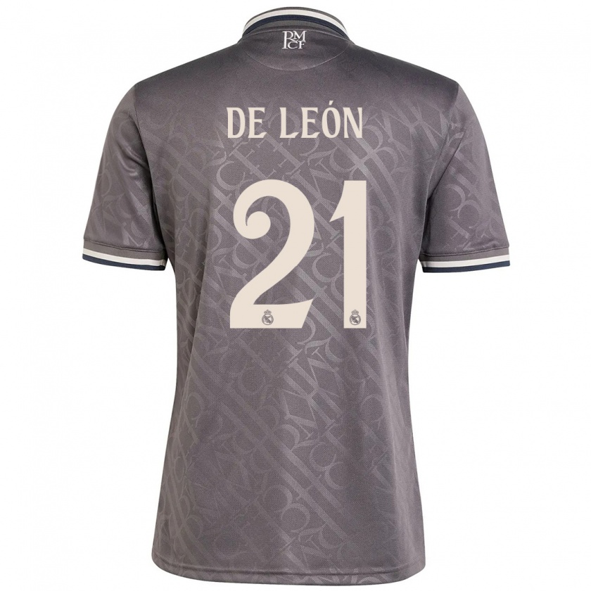 Kandiny Niño Camiseta Jeremy De León #21 Carbón Equipación Tercera 2024/25 La Camisa Chile