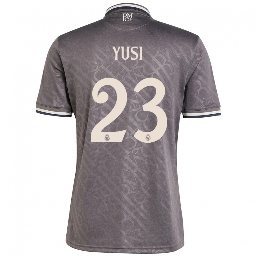 Kandiny Niño Camiseta Youssef Enríquez #23 Carbón Equipación Tercera 2024/25 La Camisa Chile