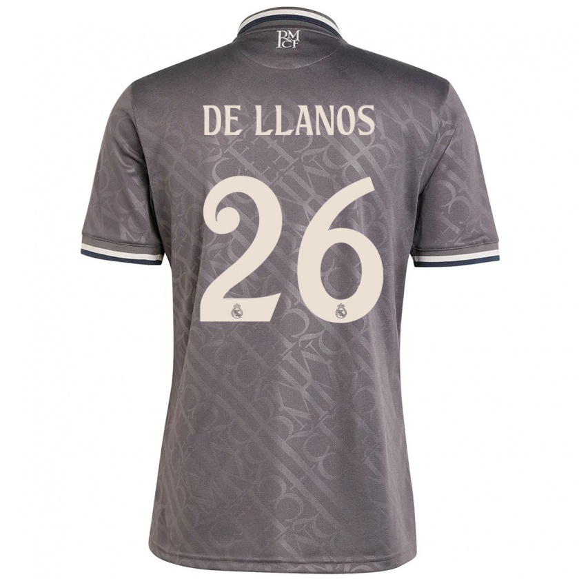 Kandiny Niño Camiseta Hugo De Llanos #26 Carbón Equipación Tercera 2024/25 La Camisa Chile