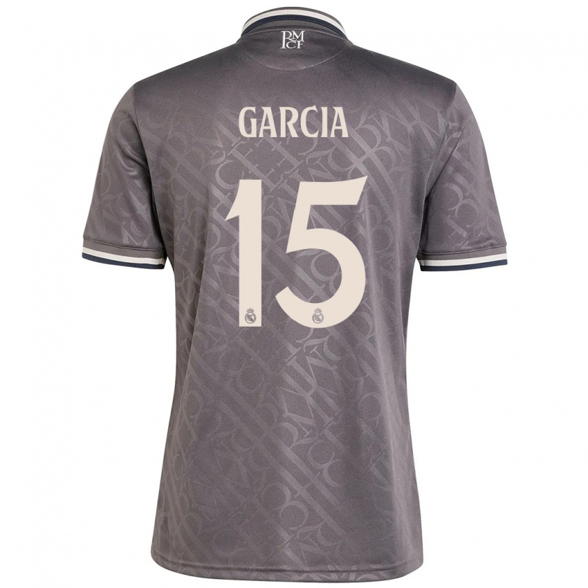 Kandiny Niño Camiseta Sheila García #15 Carbón Equipación Tercera 2024/25 La Camisa Chile