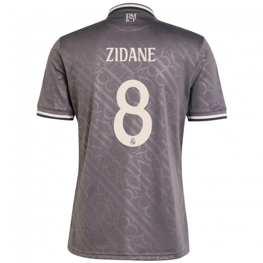 Kandiny Niño Camiseta Théo Zidane #8 Carbón Equipación Tercera 2024/25 La Camisa Chile