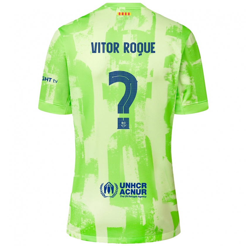 Kandiny Niño Camiseta Vitor Roque #8 Lima Equipación Tercera 2024/25 La Camisa Chile