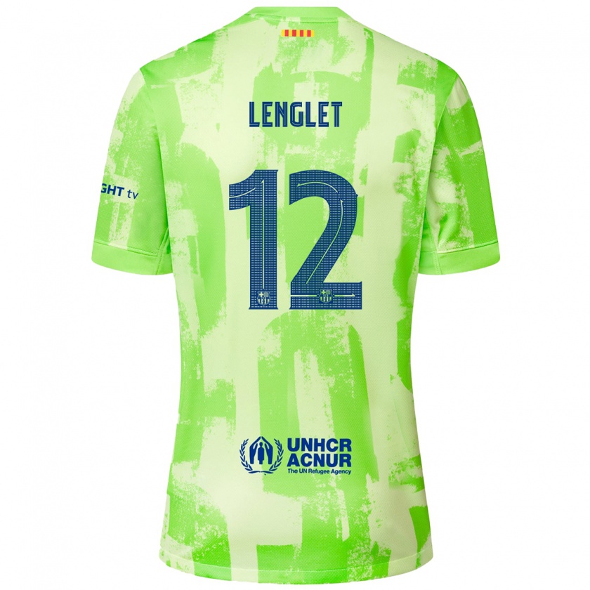 Kandiny Niño Camiseta Clément Lenglet #12 Lima Equipación Tercera 2024/25 La Camisa Chile