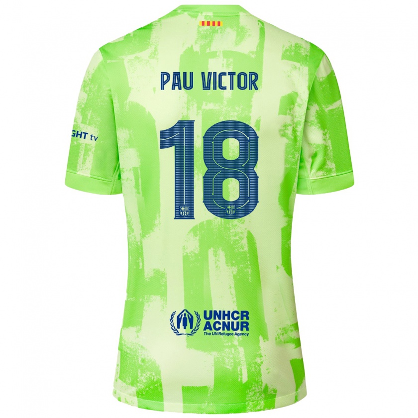 Kandiny Niño Camiseta Pau Víctor #18 Lima Equipación Tercera 2024/25 La Camisa Chile