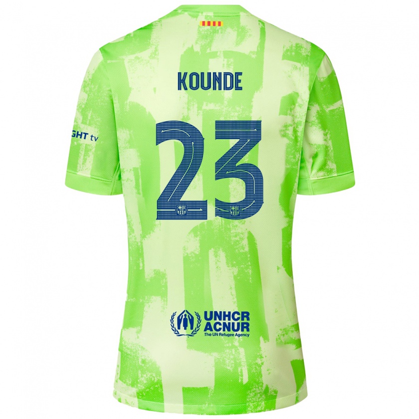 Kandiny Niño Camiseta Jules Koundé #23 Lima Equipación Tercera 2024/25 La Camisa Chile