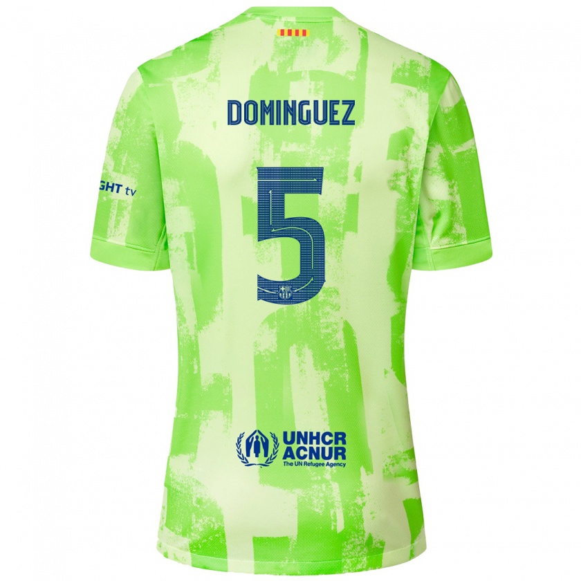 Kandiny Niño Camiseta Sergi Domínguez #5 Lima Equipación Tercera 2024/25 La Camisa Chile