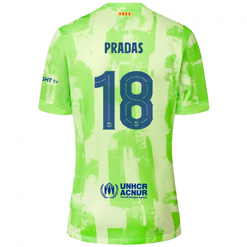 Kandiny Niño Camiseta Arnau Pradas #18 Lima Equipación Tercera 2024/25 La Camisa Chile