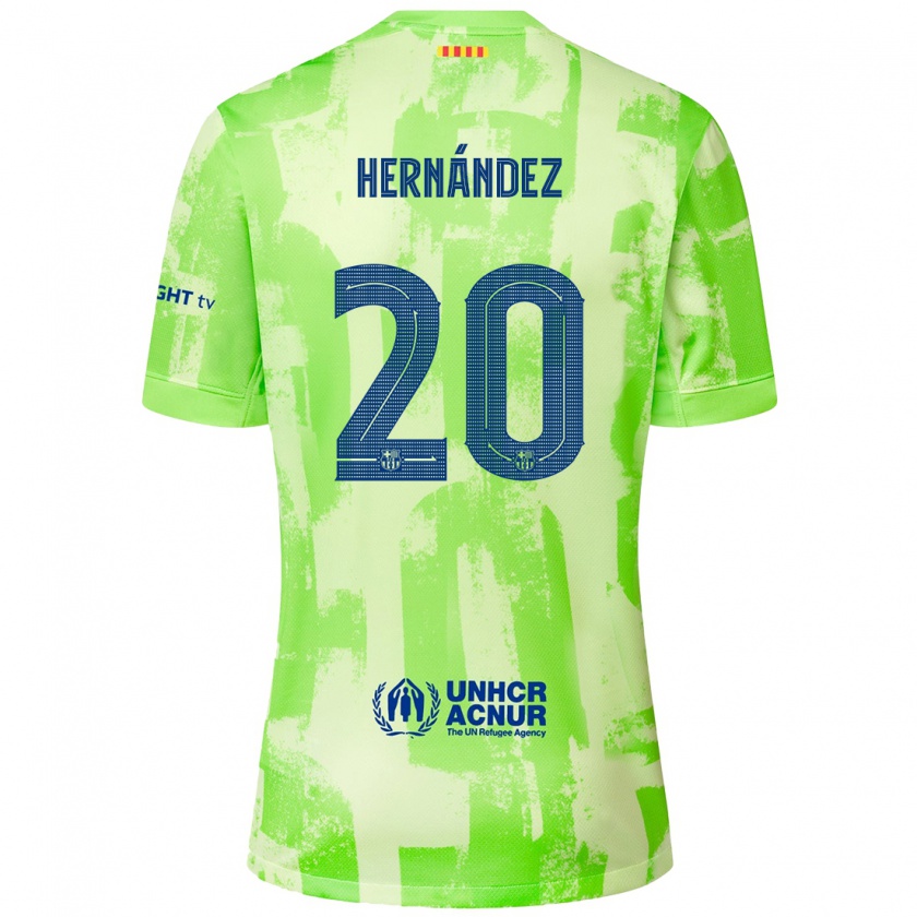 Kandiny Niño Camiseta Unai Hernández #20 Lima Equipación Tercera 2024/25 La Camisa Chile