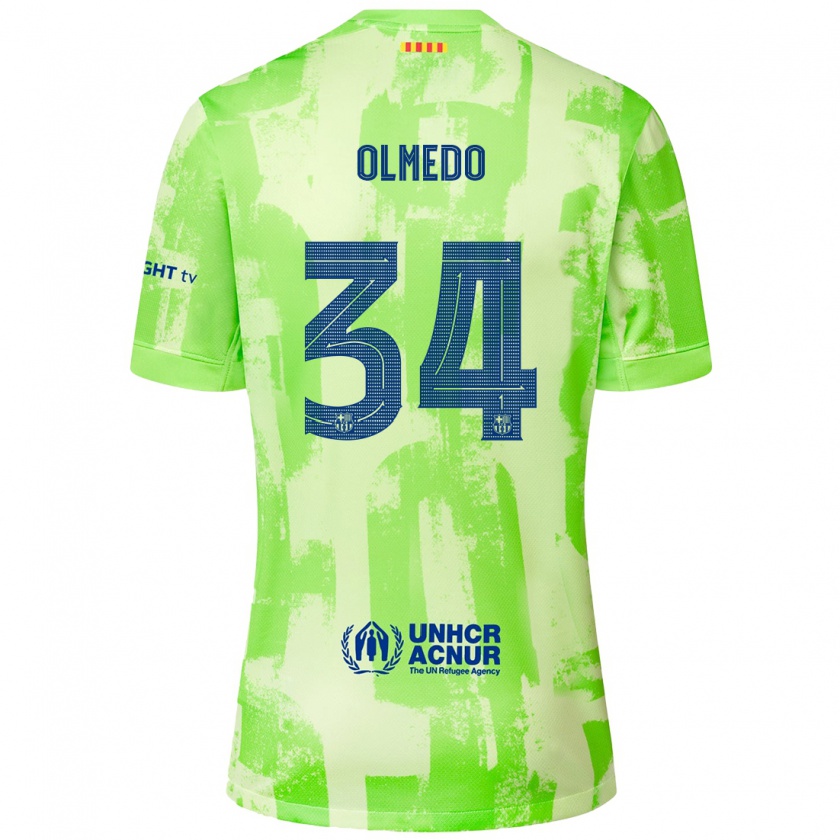 Kandiny Niño Camiseta Alexis Olmedo #34 Lima Equipación Tercera 2024/25 La Camisa Chile