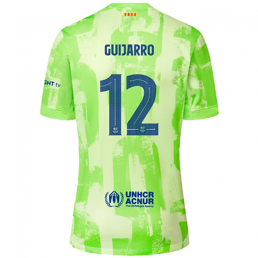 Kandiny Niño Camiseta Patricia Guijarro #12 Lima Equipación Tercera 2024/25 La Camisa Chile