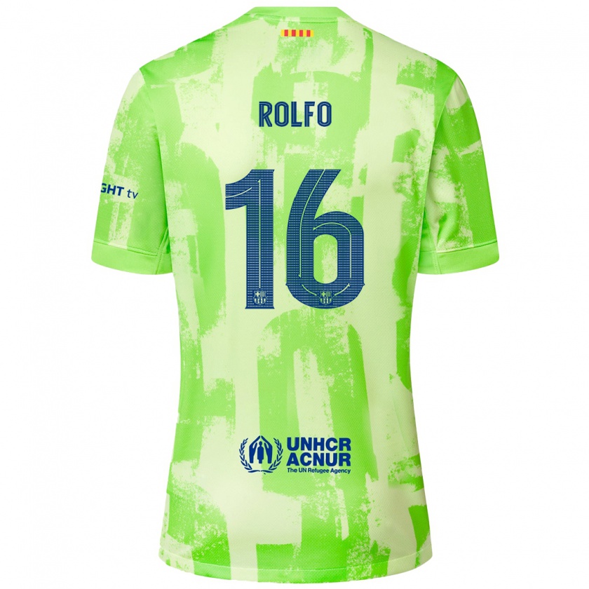 Kandiny Niño Camiseta Fridolina Rolfö #16 Lima Equipación Tercera 2024/25 La Camisa Chile