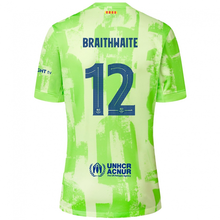 Kandiny Niño Camiseta Martin Braithwaite #12 Lima Equipación Tercera 2024/25 La Camisa Chile