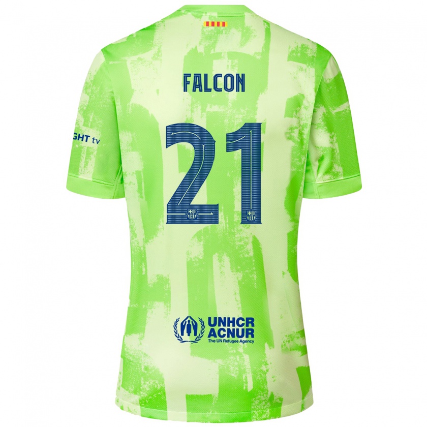 Kandiny Niño Camiseta Andrea Falcon #21 Lima Equipación Tercera 2024/25 La Camisa Chile