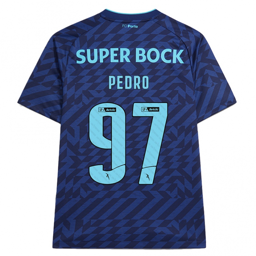 Kandiny Niño Camiseta Zé Pedro #97 Azul Marino Equipación Tercera 2024/25 La Camisa Chile