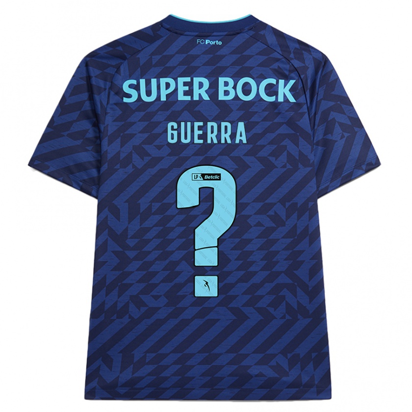 Kandiny Niño Camiseta Gustavo Guerra #0 Azul Marino Equipación Tercera 2024/25 La Camisa Chile