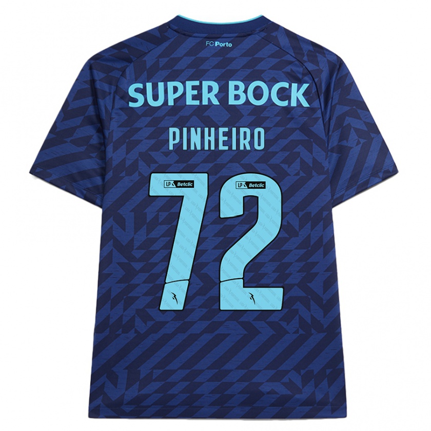 Kandiny Niño Camiseta Rodrigo Pinheiro #72 Azul Marino Equipación Tercera 2024/25 La Camisa Chile