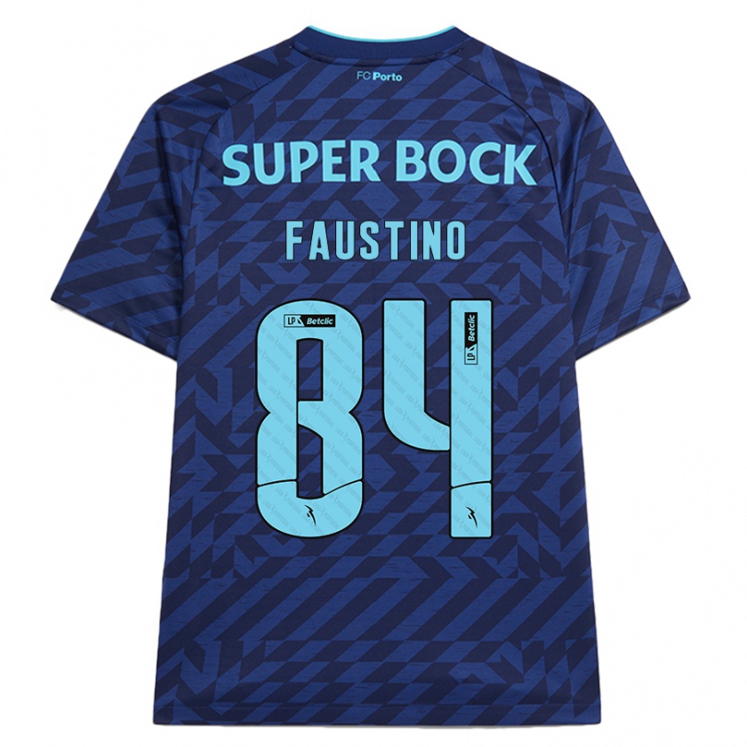 Kandiny Niño Camiseta Levi Faustino #84 Azul Marino Equipación Tercera 2024/25 La Camisa Chile