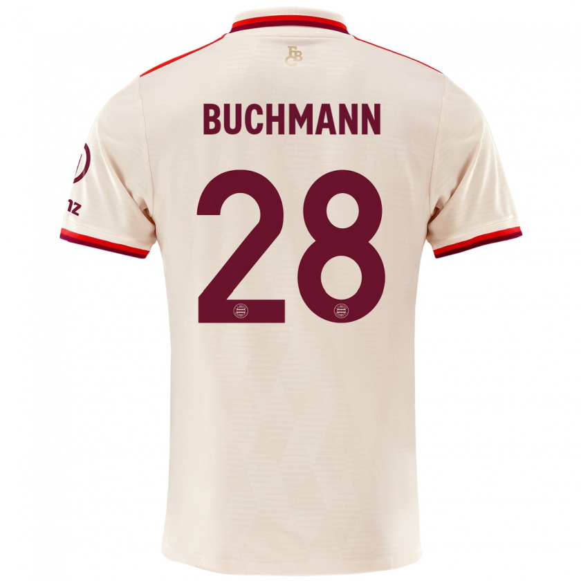 Kandiny Niño Camiseta Tarek Buchmann #28 Lino Equipación Tercera 2024/25 La Camisa Chile