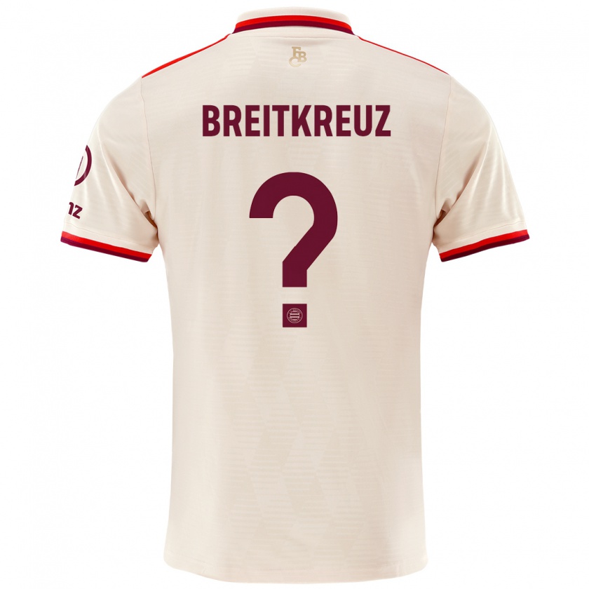 Kandiny Niño Camiseta Steve Breitkreuz #0 Lino Equipación Tercera 2024/25 La Camisa Chile