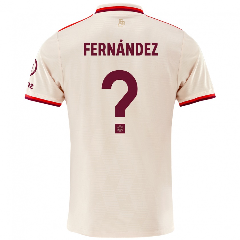 Kandiny Niño Camiseta Javier Fernández #0 Lino Equipación Tercera 2024/25 La Camisa Chile