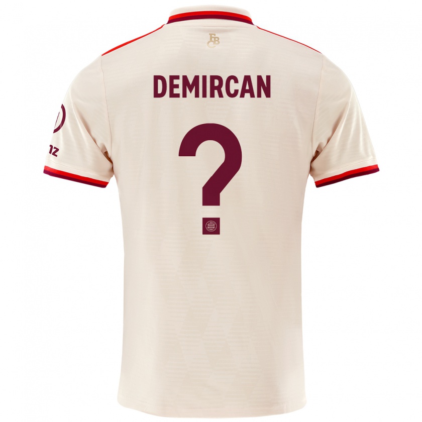 Kandiny Niño Camiseta Emirhan Demircan #0 Lino Equipación Tercera 2024/25 La Camisa Chile