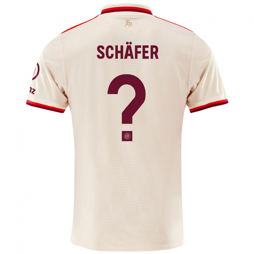 Kandiny Niño Camiseta Luis Schäfer #0 Lino Equipación Tercera 2024/25 La Camisa Chile