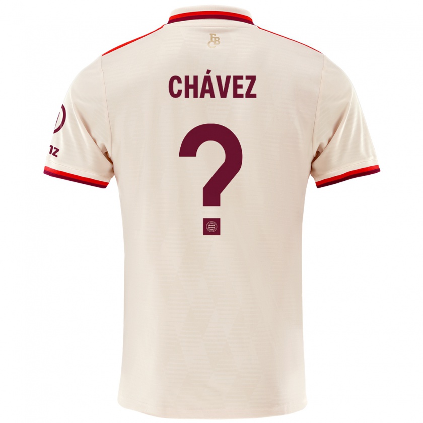 Kandiny Niño Camiseta Felipe Chávez #0 Lino Equipación Tercera 2024/25 La Camisa Chile