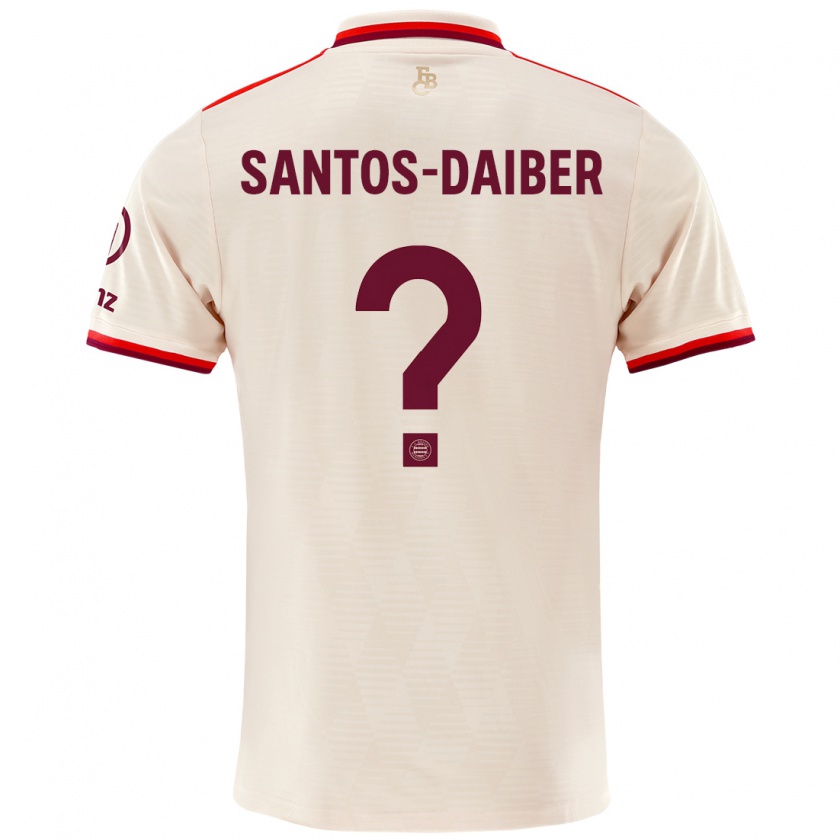 Kandiny Niño Camiseta David Santos-Daiber #0 Lino Equipación Tercera 2024/25 La Camisa Chile