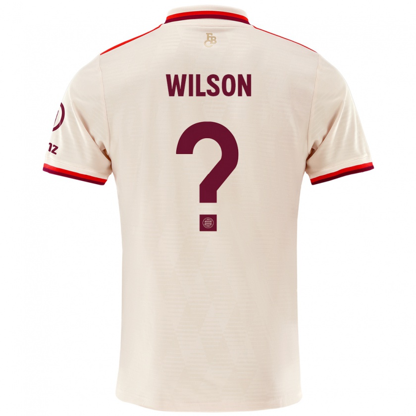 Kandiny Niño Camiseta Oluwaseyi Wilson #0 Lino Equipación Tercera 2024/25 La Camisa Chile