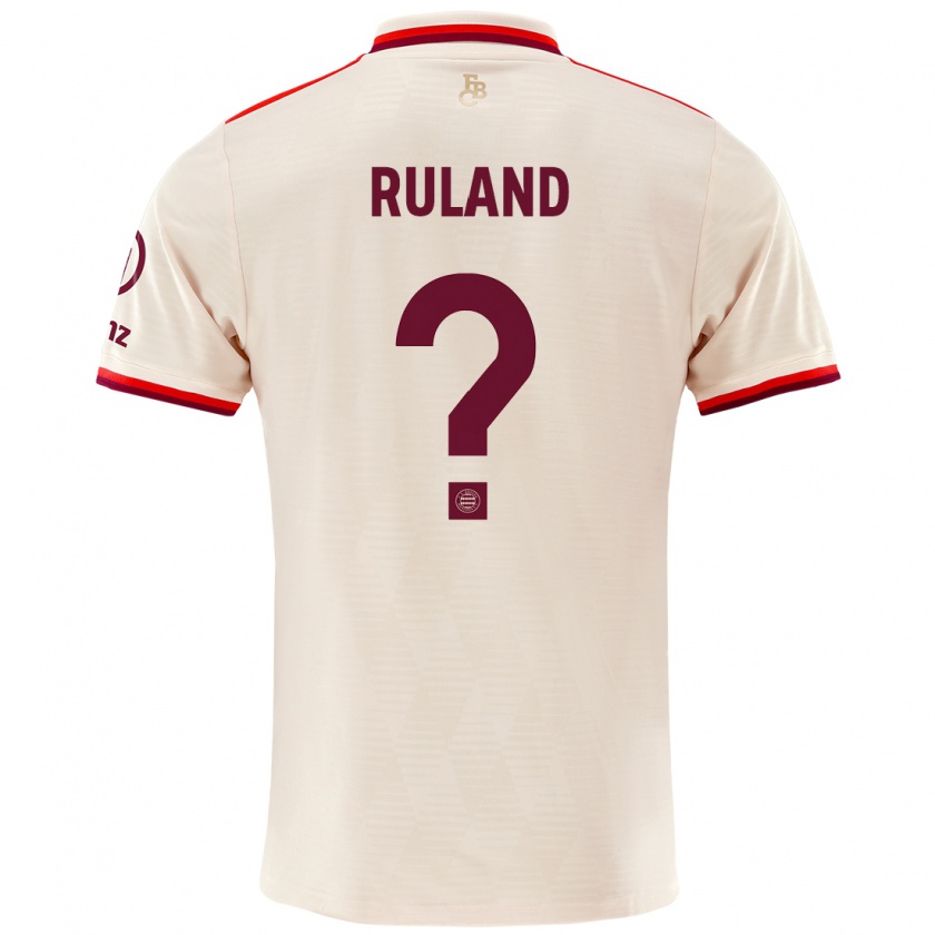 Kandiny Niño Camiseta Leonard Ruland #0 Lino Equipación Tercera 2024/25 La Camisa Chile