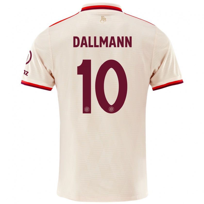 Kandiny Niño Camiseta Linda Dallmann #10 Lino Equipación Tercera 2024/25 La Camisa Chile