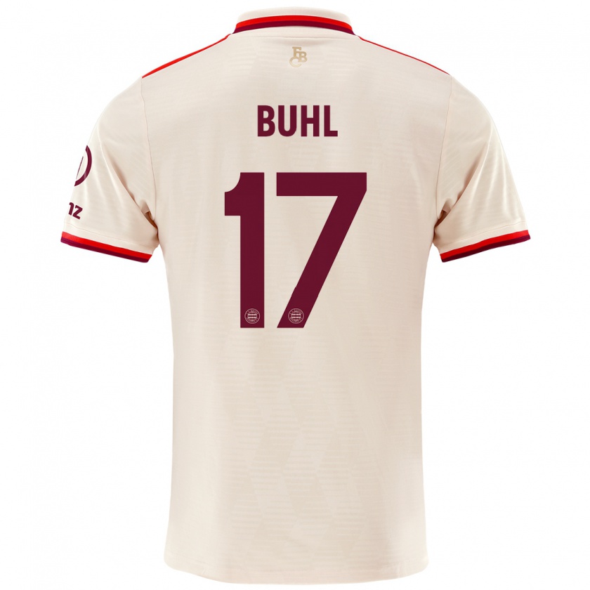 Kandiny Niño Camiseta Klara Bühl #17 Lino Equipación Tercera 2024/25 La Camisa Chile