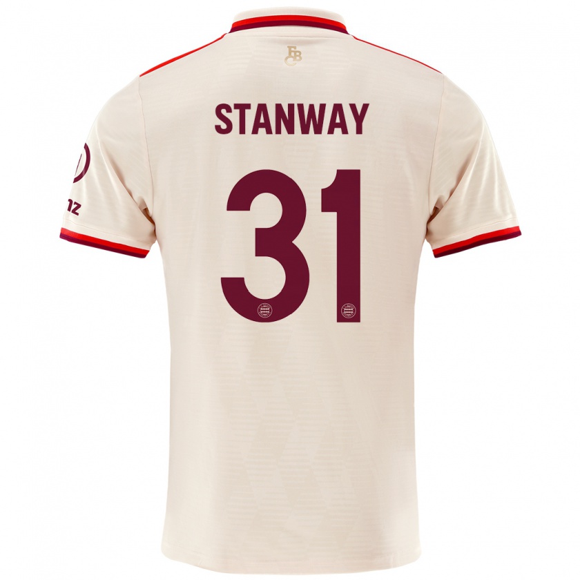 Kandiny Niño Camiseta Georgia Stanway #31 Lino Equipación Tercera 2024/25 La Camisa Chile