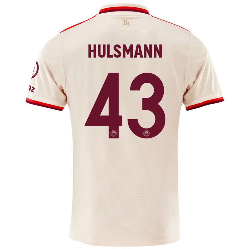 Kandiny Niño Camiseta Tom Hülsmann #43 Lino Equipación Tercera 2024/25 La Camisa Chile